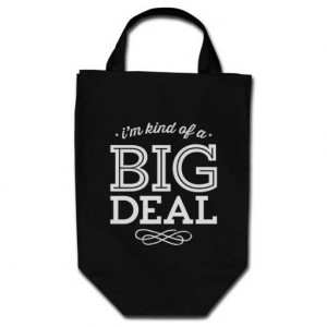 Black and White I'm Kind of a Big Deal Funny Quote Canvas Bags http ...