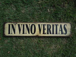 IN VINO VERITAS sign made from reclaimed wood by KingstonCreations1500