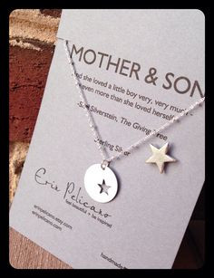 Mother Son Jewelry. Inspirational Gift. Mom Necklace. Stars on Etsy, $ ...