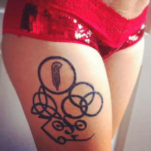 zeppelin tattoo. I want this on myside with quote “Dance in the dark ...