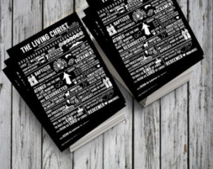 ... Christ Excerpts HANDOUTS LDS Digital Printable Instant Download Black