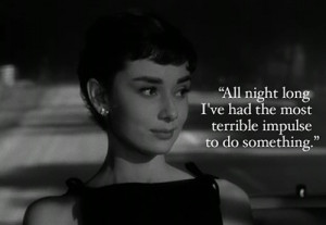 audrey hepburn, black and white, model, quote, text
