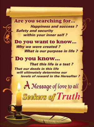 Message of Love to All Seekers of Truth