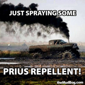 Prius Repellant Meme Rolling Coal Diesel Truck