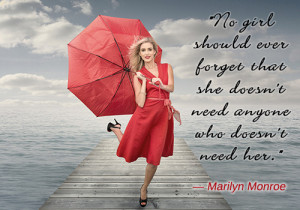 encouraging quote after breakup Marilyn Monroe