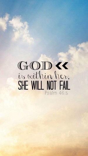 Bible verse ; Psalms 46:5