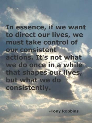 Tony robbins quotes sayings motivational consistent actions