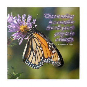 Butterfly Inspirational Quote Tile