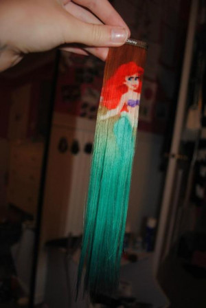 hair #extension #hair extension #the little mermaid #Disney