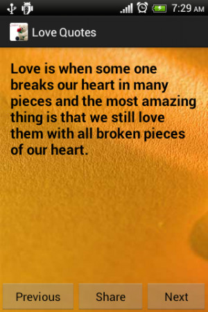 Free Daily Love Quotes message - screenshot