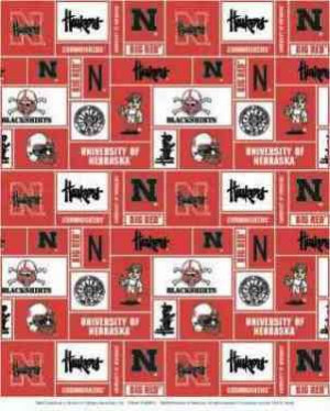 fabric store college team fabrics college team fleece fabric nebraska ...