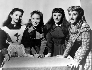 ... Janet Leigh, June Allyson and Elizabeth Taylor in Little Woman in 1949