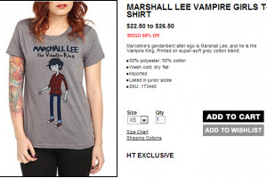 Marshall Lee Shirt! by asian-otaku64