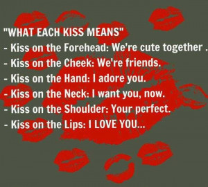 ... each kiss means quotes kiss means kiss means love what every kiss