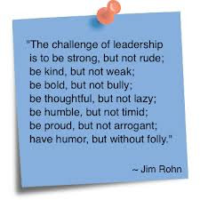... you to reflect back on some of your first thoughts on leadership