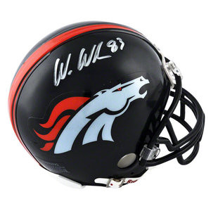 NFL - Wes Welker Denver Broncos Autographed Riddell Mini Helmet