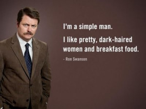 ron swanson simple man