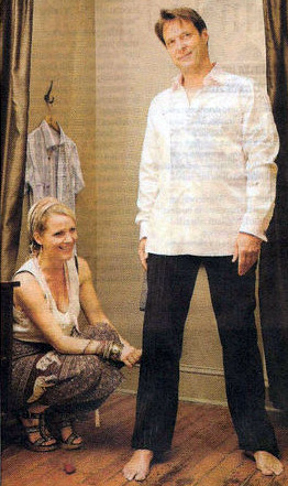 Matthew Ashford, who plays Bill in Mamma Mia!, is fitted for pants at ...