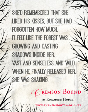 Crimson Bound: guest post + giveaway - The Midnight Garden