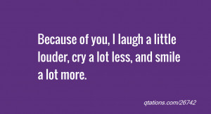 Displaying 17> Images For - I Smile Because Quotes...