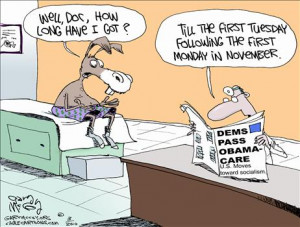 Medical analogies abound in the political cartoonists’ world.
