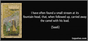 have often found a small stream at its fountain-head, that, when ...