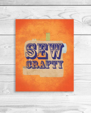 Sewing Machine Art Print, Craft Quote, Handmade Quote Poster Sign 8 x ...
