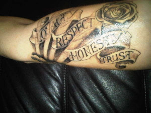 Loyalty Respect Honesty Trust Tattoo