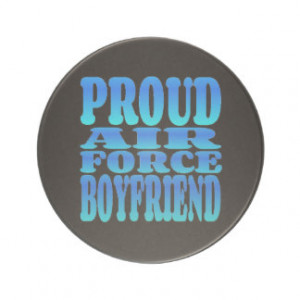 Proud Air Force Boyfriend in Blue Coasters