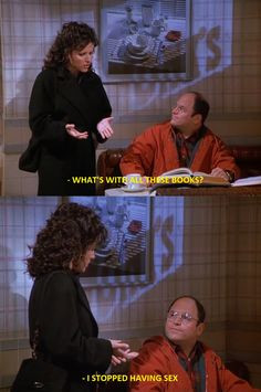 Seinfeld quote - Elaine sees George reading, 'The Abstinence'