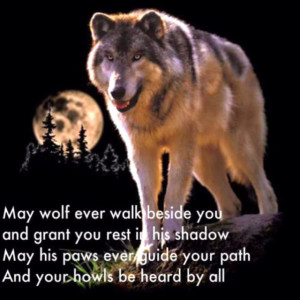 Wolf and moon for my thomas...