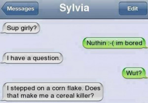 Funny text – Im bored