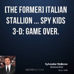 Sylvester Stallone Tend Think...