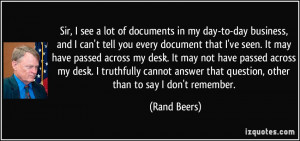 More Rand Beers Quotes