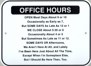 Humorous Office Signs Picture