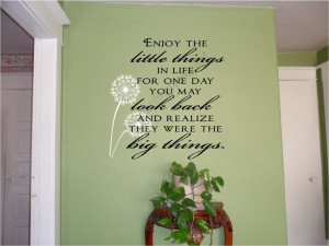 Enjoy-The-Little-Things-In-Life-Vinyl-Wall-Decal-Sticker-Words-Quote ...