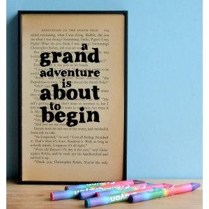 Great gift for parents to be...Winnie the Pooh quote wall art