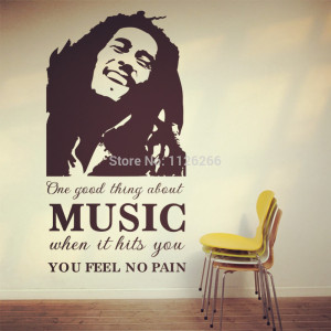 ... -Bob-Marley-Art-Decal-Wall-Stickers-Quotes-One-Good-Thing-About.jpg