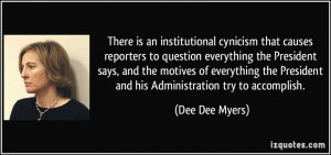 question everything the President says, and the motives of everything ...