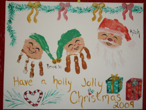 Christmas Handprint Art for Children