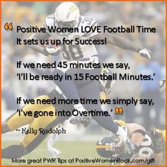 ... love football! PositiveWomenRock... for more great tips! #quotes #