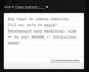 Dear Future Girlfriend Tagalog Quotes