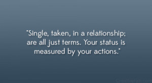 Single Taken Relationship...