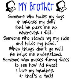 sibling quotes and sayings | Brother Skulls Graphics, Wallpaper ...