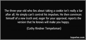 The three-year-old who lies about taking a cookie isn't really a liar ...