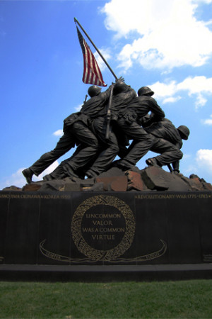 Uncommon Valor Was a Common Virtue Statue iPhone Wallpaper Download