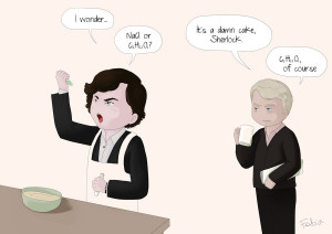 Sherlock Birthday Cartoon