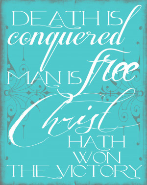 Easter Printable: Death is Conquered