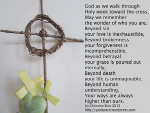 Prayer for Holy Week and Good Friday 2013