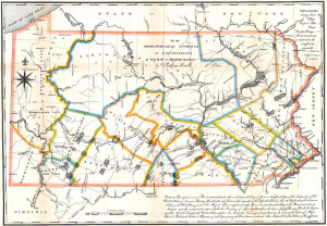 of the pennsylvania state archives this 1791 map of pennsylvania ...